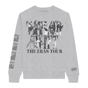 Taylor Swift Eras Tour Gray Crewneck